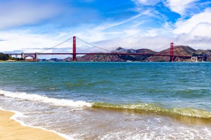 Golden Gate Bridge from Crissy Field 1990